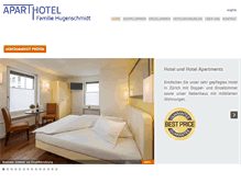 Tablet Screenshot of aparthotel.ch